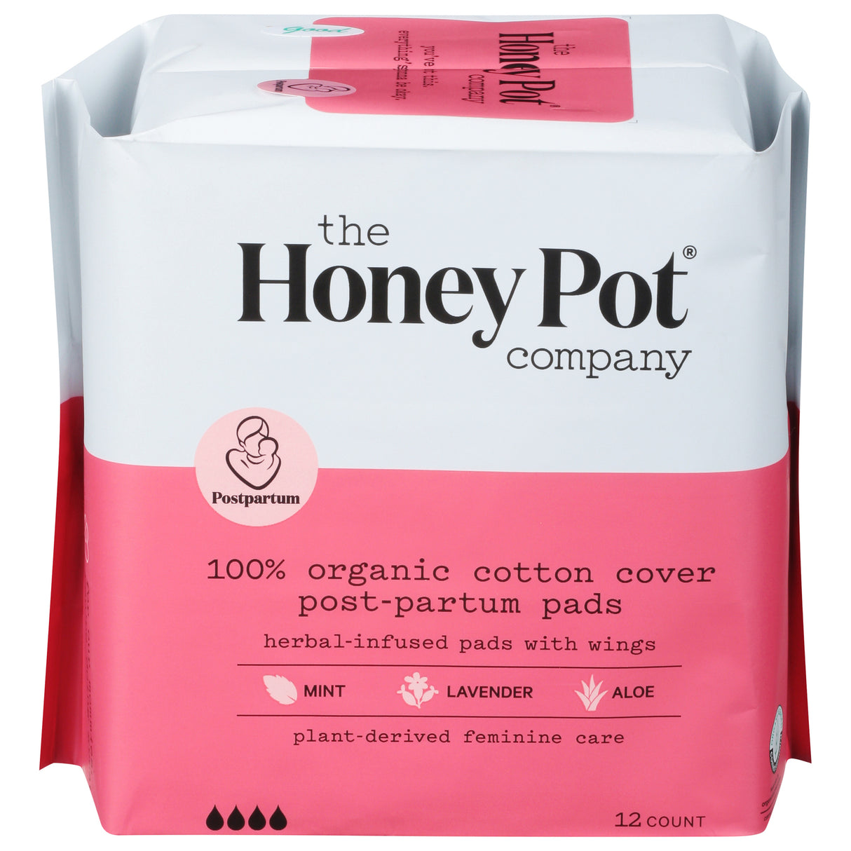 The Honey Pot Extra Gentle Pads, Postpartum Care | 1-12 Ct - Cozy Farm
