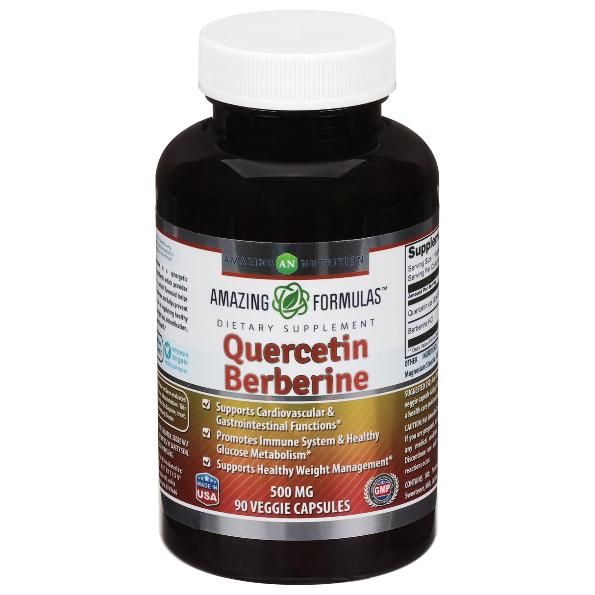 Amazing Formulas Quercetin with Berberine - Helps Maintain Healthy Immune Function - 90 Capsules - Cozy Farm