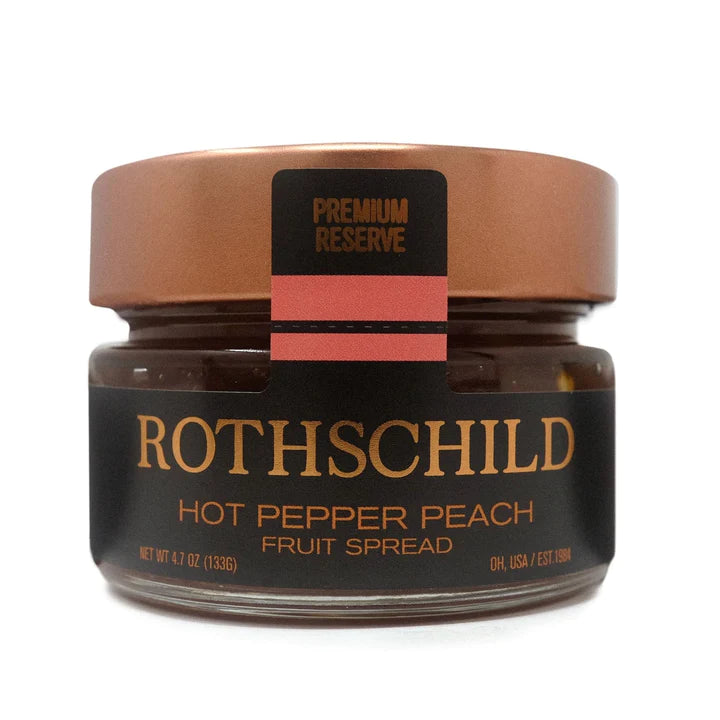 Robert Rothschild Farm Peach & Hot Pepper Fruit Spread (Pack of 12 - 4.7 oz) - Cozy Farm 