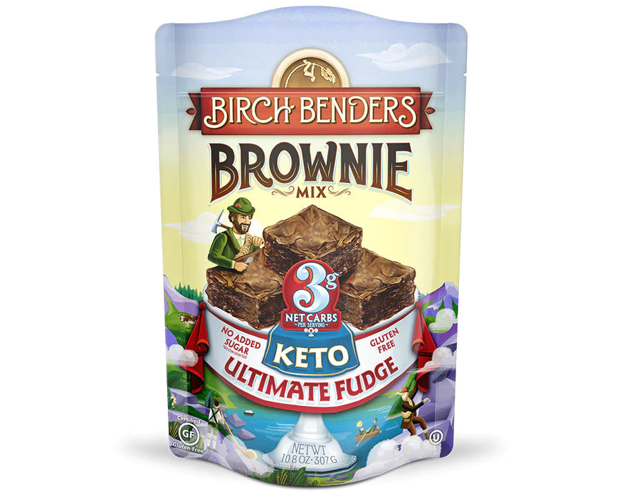 Birch Benders Keto Chocolate Ultimate Fudge Brownie Mix (Pack of 6 - 10.8 Oz) - Cozy Farm