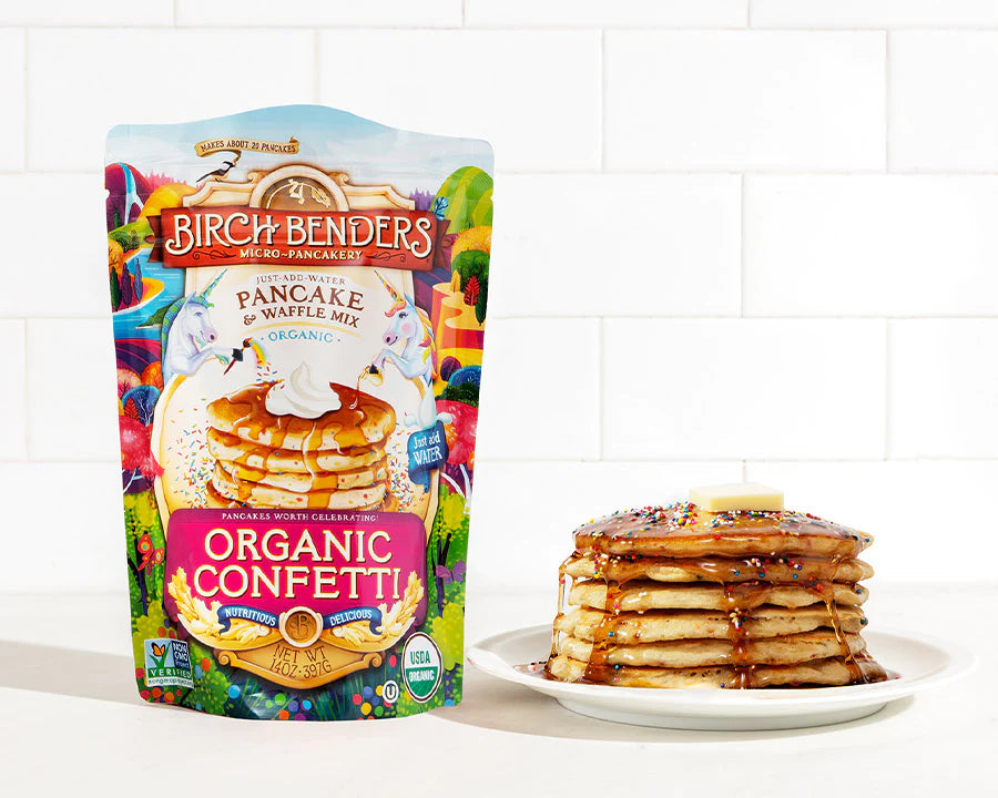 Birch Benders Pancake Mix, Confetti Party, 6-Pack, (14 Oz. Per Box) - Cozy Farm