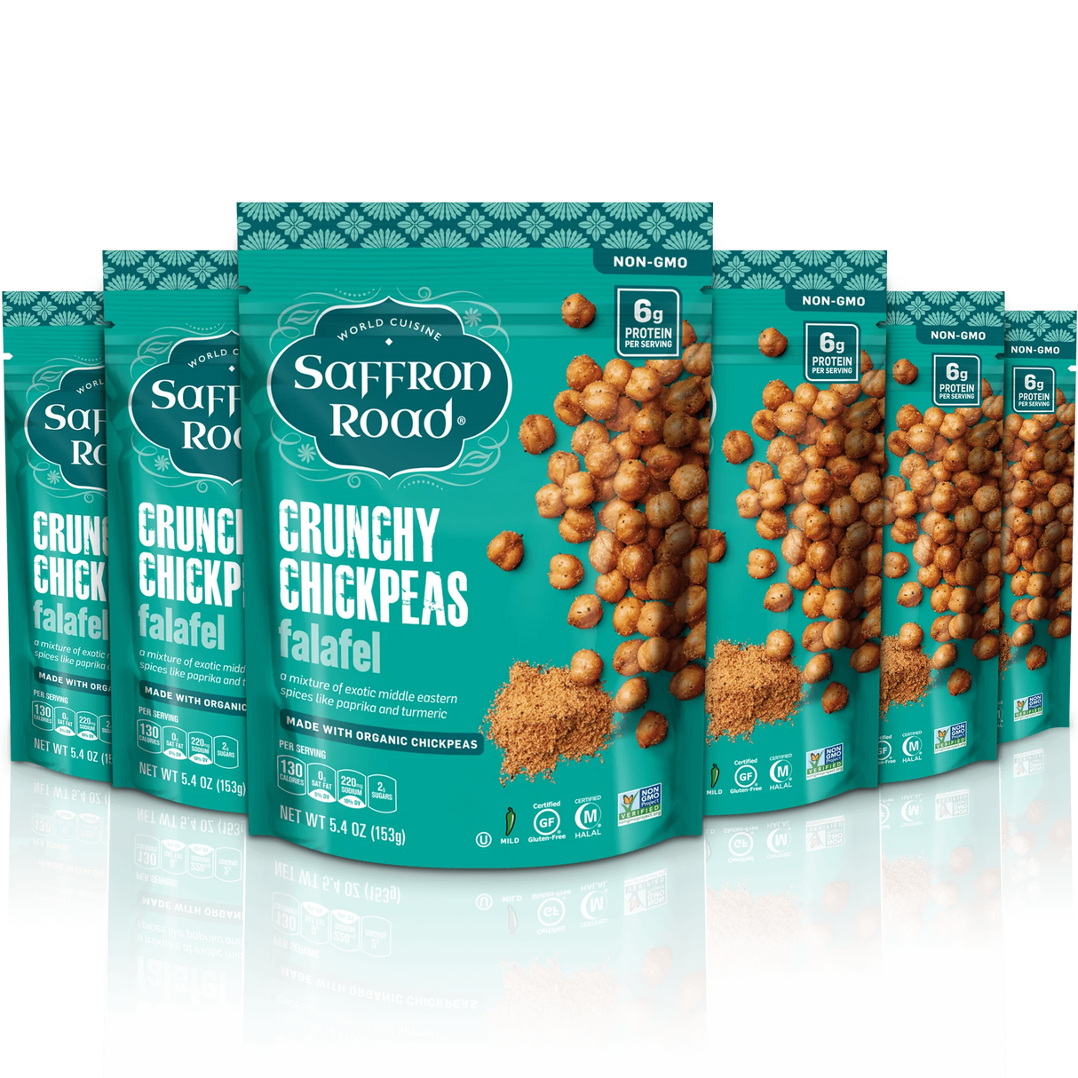 Saffron Road Crunchy Falafel, 5.4 Oz (Pack of 6) - Cozy Farm