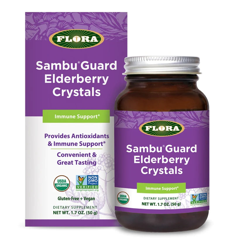 Flora Elderberry Immune Support Crystals - 1.7 Oz - Cozy Farm