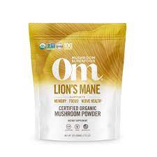 Om Mushroom Superfood Lion's Mane Organic Mushroom Powder, 7.05 Oz - Cozy Farm
