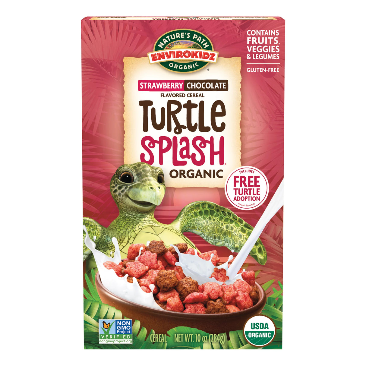 Nature's Path EnviroKidz Turtle Splash Cereal, 10 Oz (Pack of 12) - Cozy Farm