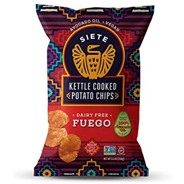 Siete Tortilla Chips, Fuego, Grain-Free, Plant-Based, Keto-Friendly (6 Pack, 5.5oz each) - Cozy Farm
