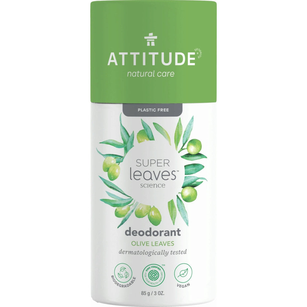 Attitude Deodorant Spray with Olive Leaves - Herbal Protection - Aluminum-Free Deodorant - Sensitive Skin - 3 Oz - Cozy Farm