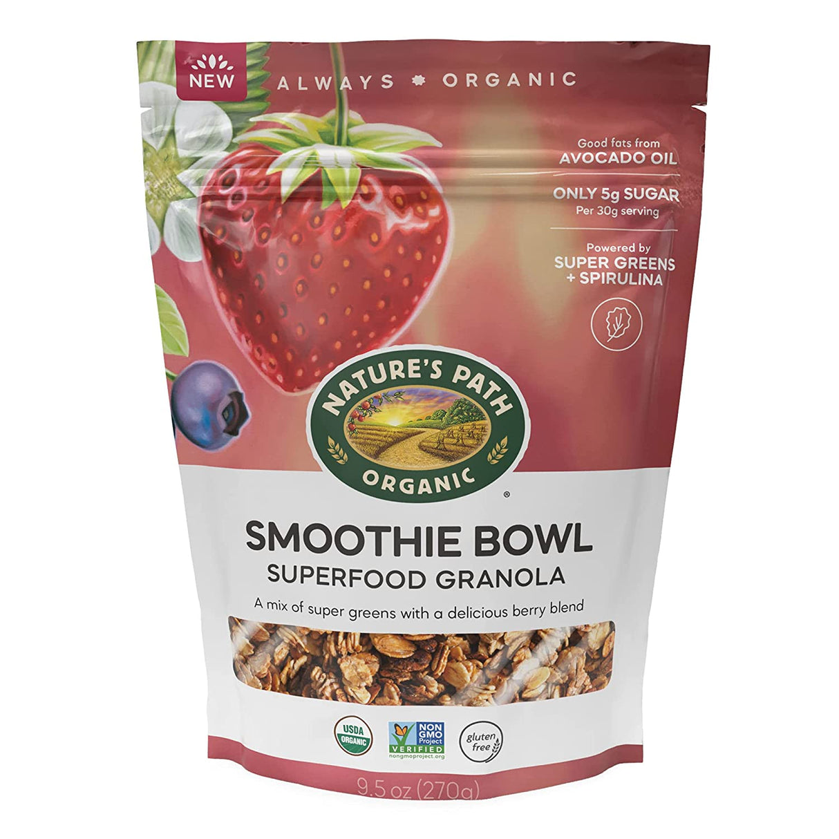 Nature's Path Granola Smoothie Blend, 9.5 Oz (Pack of 6) - Cozy Farm