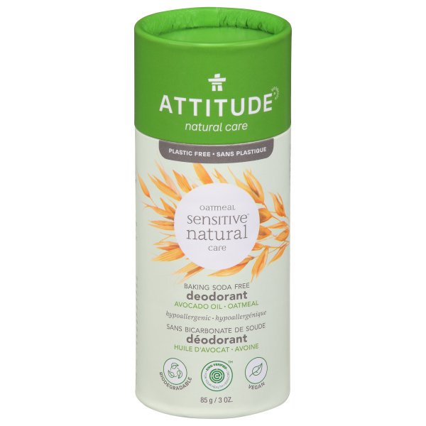 Attitude Deodorant for Sensitive Skin, Avocado Oil - 3 Oz - Cozy Farm