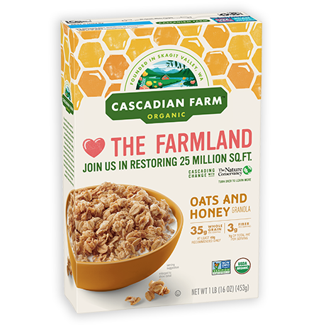 Cascadian Farm Organic Bar Oats N' Honey 5 x 6 Oz - Cozy Farm