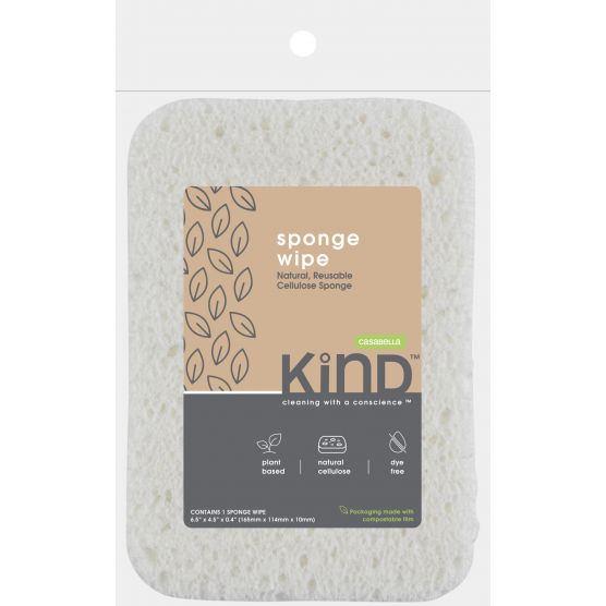 Casabella Kind Plant-Based Sponge Wipes (48-Pack) - Cozy Farm