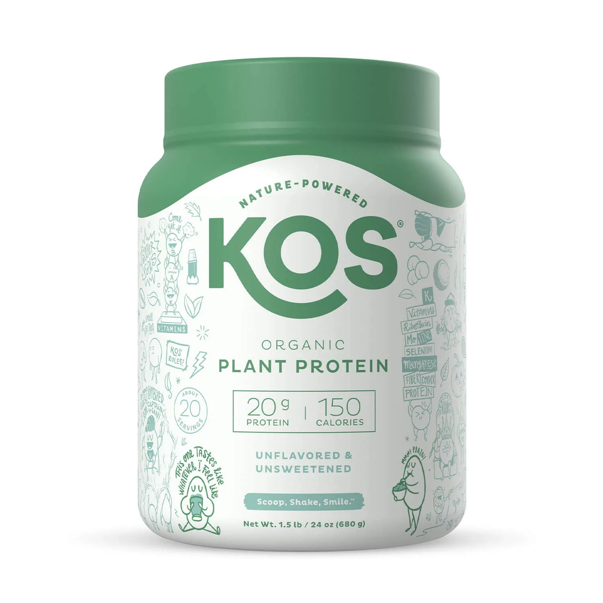 Kos-Prot Unflavored Dairy Protein Powder - 24 Oz - Cozy Farm