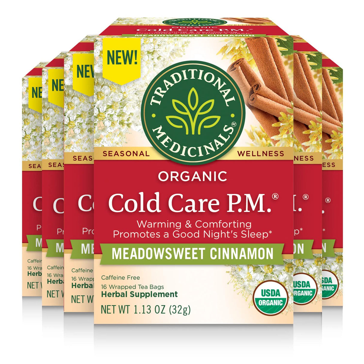 Traditional Medicinals Cold Care PM Tea, 16 Bags - Cozy Farm
