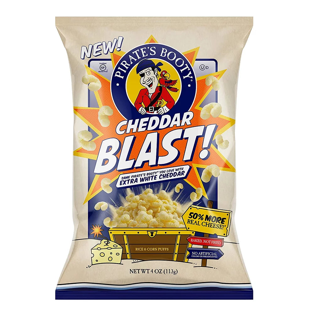 Pirate's Booty Blast Cheddar (Pack of 6 - 10 Oz) - Cozy Farm
