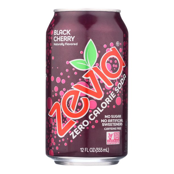 Zevia Black Cherry Soda, 12 Fl Oz (Pack of 12) - Cozy Farm