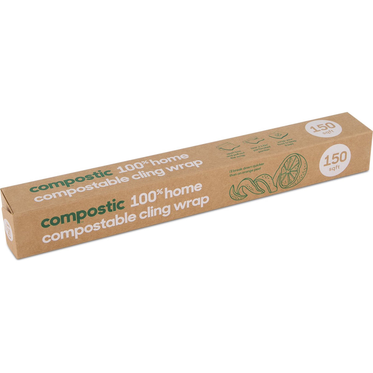 Compostic Food Wrap Cling - 150 Ft Case of 12 - Cozy Farm