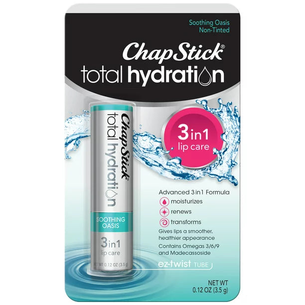 ChapStick Total Hydration Soothing Lip Balm, 0.12 Oz - Cozy Farm