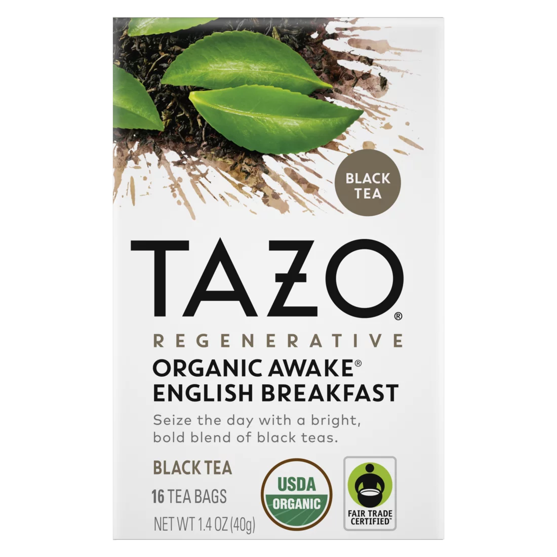 Tazo Tea Awake English Breakfast Black Tea, 16 Tea Bags (Pack of 6) - Cozy Farm
