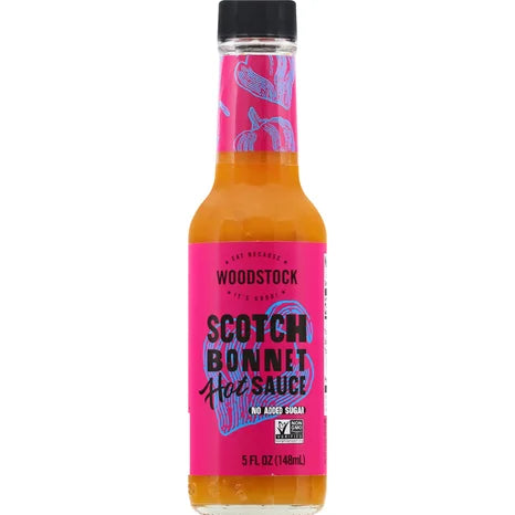 Woodstock Scotch Bonnet Hot Sauce (Pack of 12 - 5 Fl Oz) - Cozy Farm