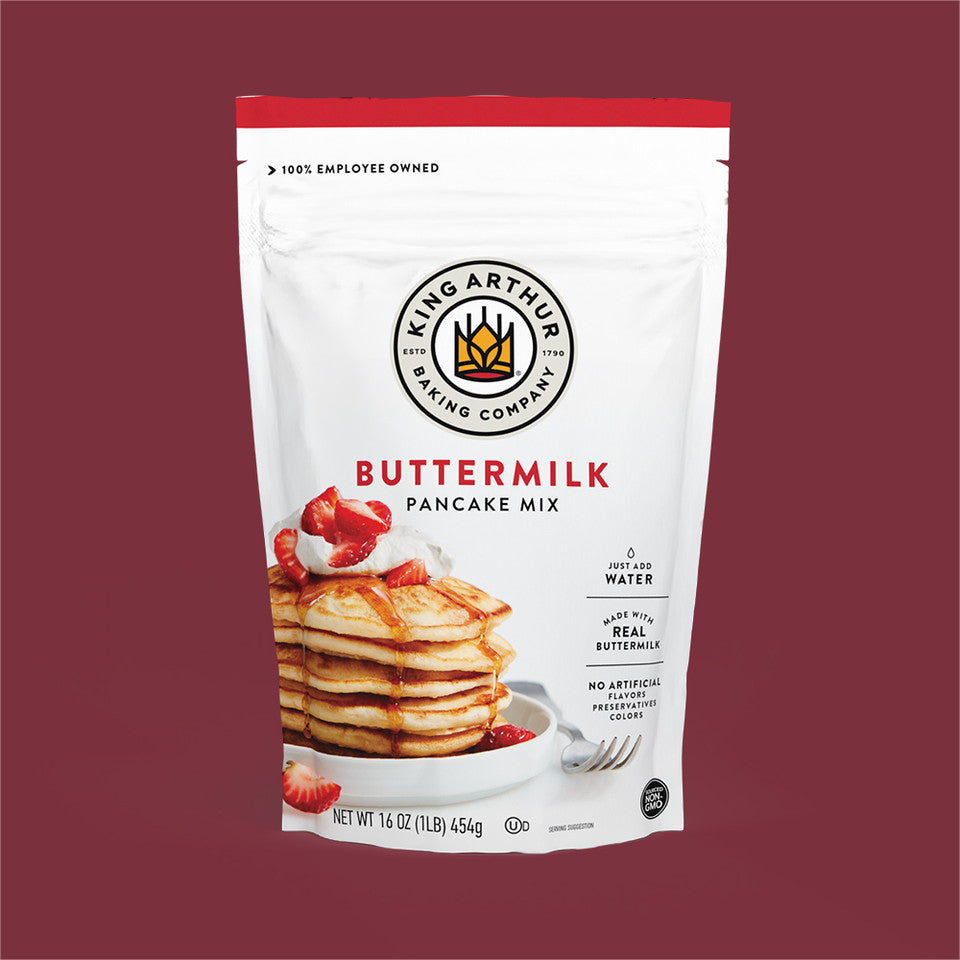 King Arthur Baking Company - Butter Milk Pancake Mix (Pack of 6, Sixteen-Ounce) - Cozy Farm