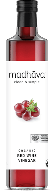 Madhava Vinegar, Red Wine 16.9 Oz (Pack of 6) - Cozy Farm