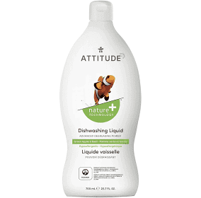 Attitude Dish Liquid, Apple Basil Scent - 23.7 Oz - Cozy Farm