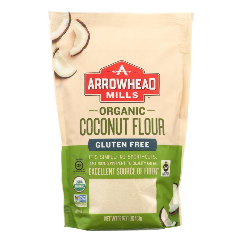 Arrowhead Mills Organic Coconut Flour - Perfect for gluten-free recipes, adding a subtle coconut flavor and rich texture to your baked goods.