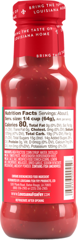Louisiana Fish Fry Cocktail Sauce, Case of 6, 12 Oz Bottles