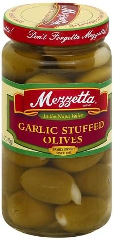 Mezzetta Garlic Stuffed Olives - Case of 6 - 6 Oz - Cozy Farm 