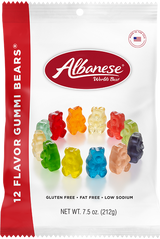 Albanese - Gummi Bears 12 Flavors, 36 oz (Pack of 4) - Gluten Free Candy