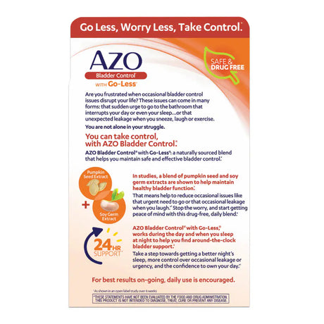 Azo Bladder Control Supplement - Natural Urinary Support (54 Capsules)