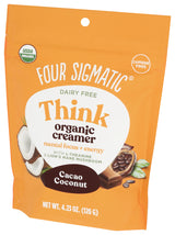 Four Sigmatic Think Organic Cacao Coconut Creamer, 4.23 Oz., Case of 6