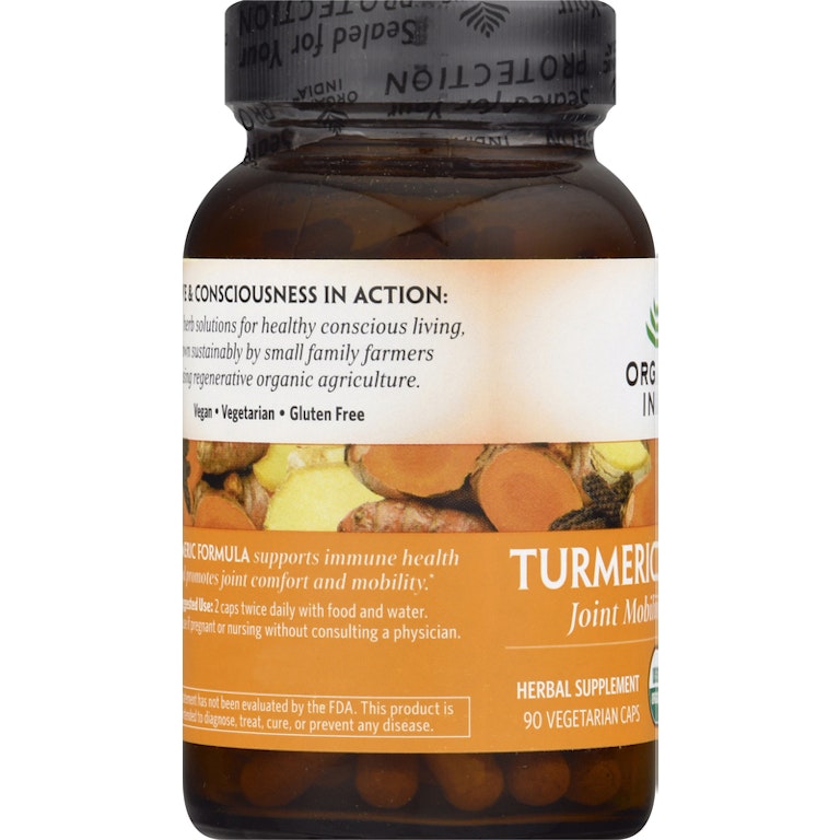 Organic India Turmeric Formula Supplement, 90 Vegetarian Capsules