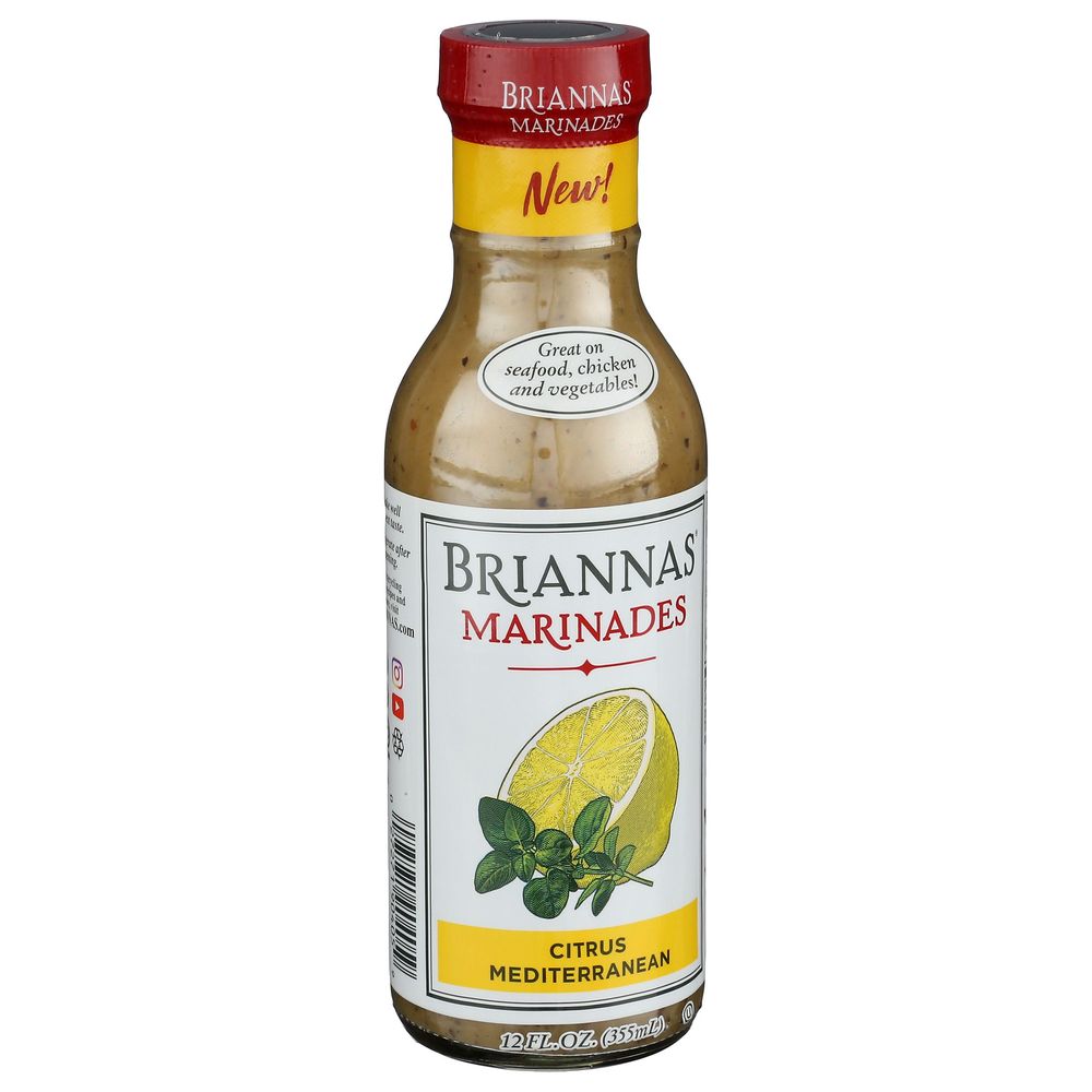 Brianna's - Citrus Medit Marinade, 12 fl oz (Pack of 6) - Gluten Free