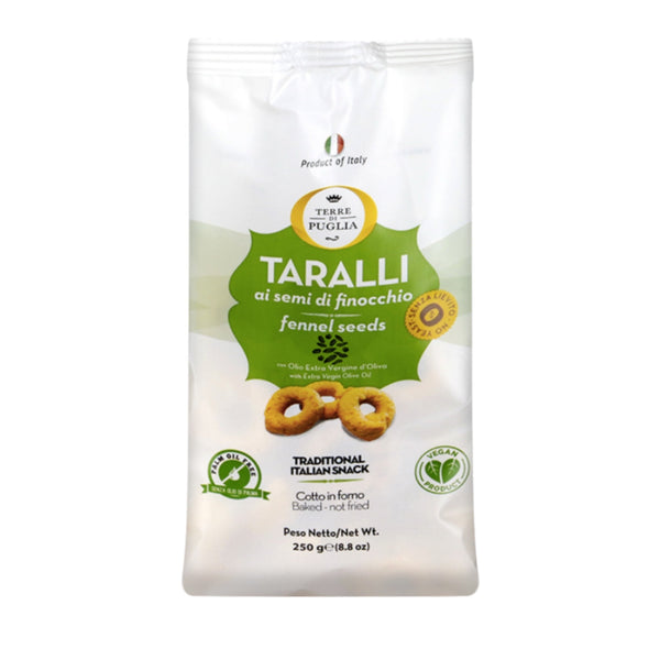 Terre Di Puglia Fennel Seed Taralli, 250g