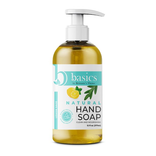 Brittanie's Thyme Hand Soap Basics Lemon Sage, Pack of 6 - Cozy Farm 