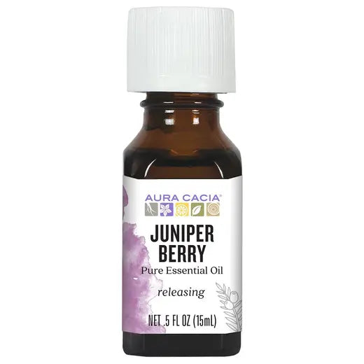 Aura Cacia Organic Juniper Berry Essential Oil, 0.5 fl oz