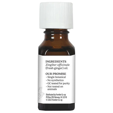 Aura Cacia Fresh Ginger Essential Oil, 0.5 Fl Oz, Pure & Energizing Aromatherapy
