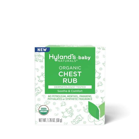 Hyland's - 95%+ Organic Baby Chest Rub, 1.76 oz (Pack of 1) - Natural Congestion Relief