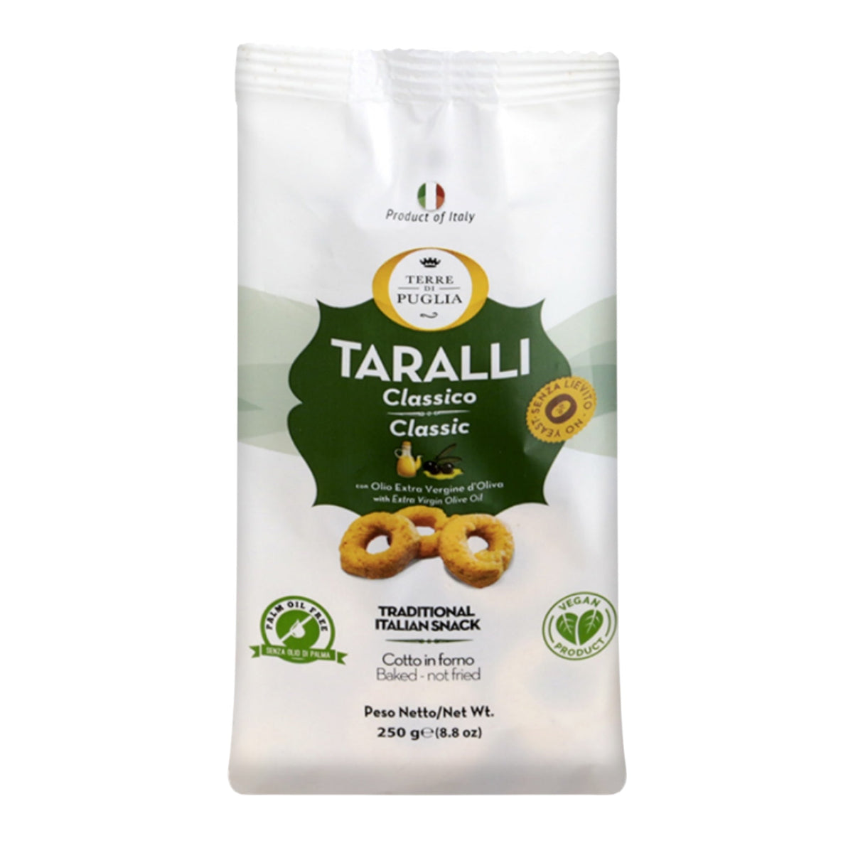Terre Di Puglia Classic Taralli with Olive Oil, 250g
