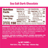 Munk Pack Keto Nut & Seed Bar, Sea Salt Dark Chocolate, 1.23 Oz., 12-Pack