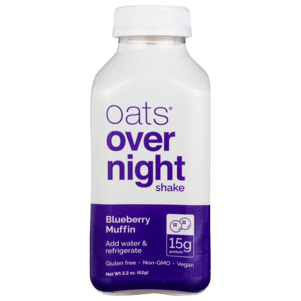 Oats Overnight - Blueberry Muffin: Easy & Delicious Overnight Shake (Case of 5) - Cozy Farm 