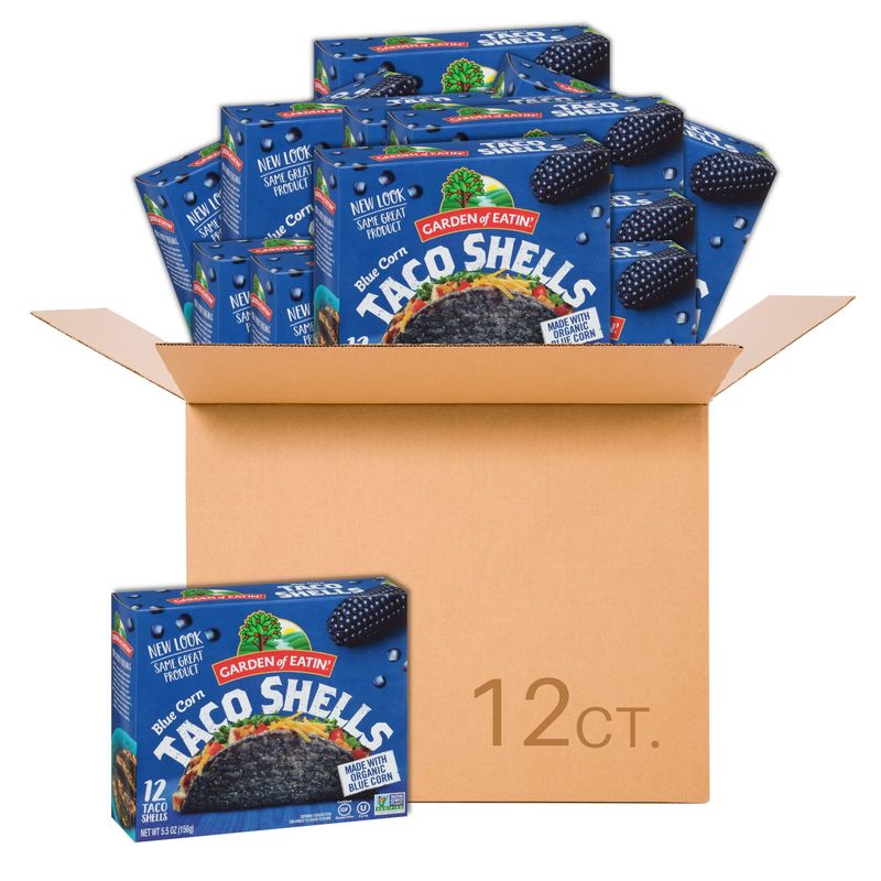 Garden of Eatin' Blue Corn Taco Shells, Case of 12 x 5.5 oz