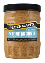 Plochman's Stoneground Mustard, 20.5 fl oz (Case of 12) - Tangy Flavor