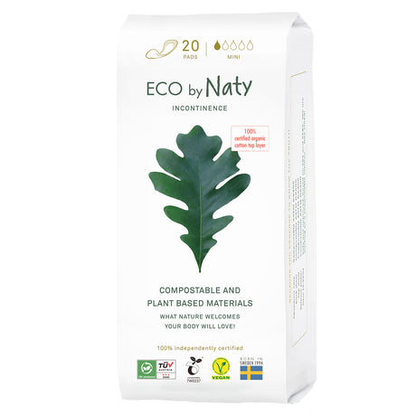 Eco By Naty Mini Incontinence Pads (Pack of 12-20 Ct) - Cozy Farm 