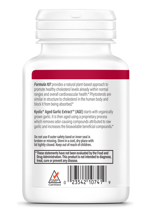 Kyolic Phytosterols Formula 107 Aged Garlic Extract - 80 Capsules