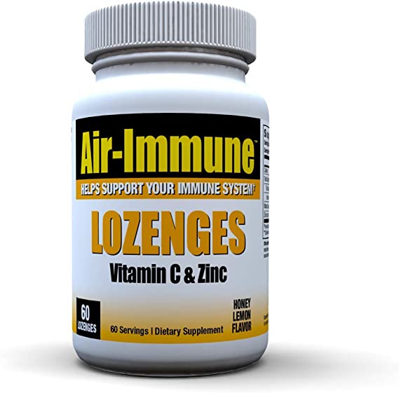 Air-Immune Immune Support Lozenges with Vitamin C and Zinc (60-Count) - Cozy Farm 