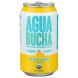 Agua Bucha - Meyer Lemon Organic Kombucha, 12 fl oz (12 Pack) - Low Sugar Sparkling