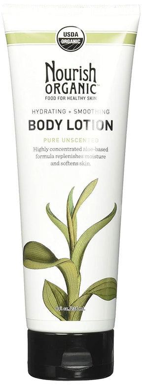 Nourish Organic Body Lotion, Chamomile Vanilla, 8 oz - Shea Butter Moisturizer