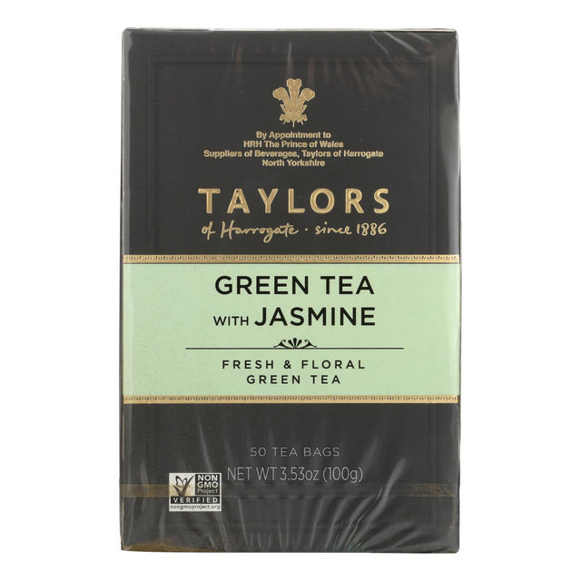 Taylors of Harrogate Green Tea with Jasmine - 50 Tea Bags - Case of 6 - Cozy Farm 
